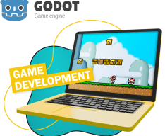 Godot.  Основа создания легендарных игр - КИБЕРшкола программирования для детей, компьютерные курсы для школьников, начинающих и подростков - KIBERone г. Ступино
