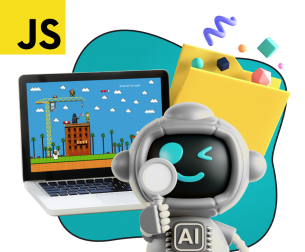 Язык программирования JavaScript + AI. Проектное обучение + геймификация + AI-помощники - КИБЕРшкола программирования для детей, компьютерные курсы для школьников, начинающих и подростков - KIBERone г. Ступино